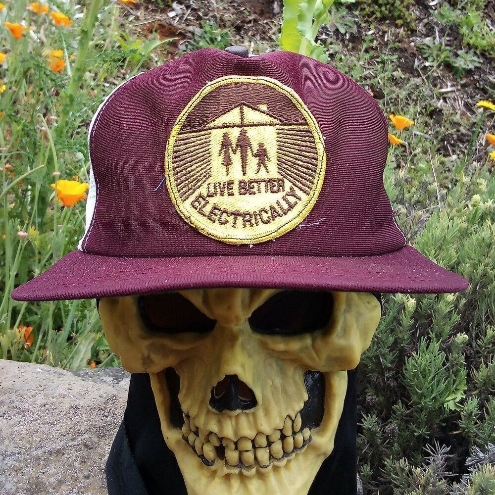 Deadstock Vintage Live Better Electrically Patch Snap Trucker Hat